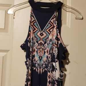 Print maxi dress